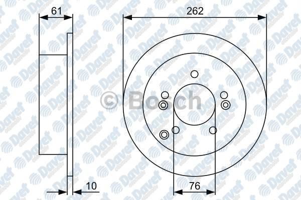 BOSCH 0986479345 Fren Diski Arka Sonata V (Nf) Tucson Kia Magentis  ####